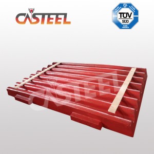 Σαγκάη Longyang Jaw Crusher Ανταλλακτικά PE800 * 1060 πιάτα σιαγόνων, πλευρικές πλάκες