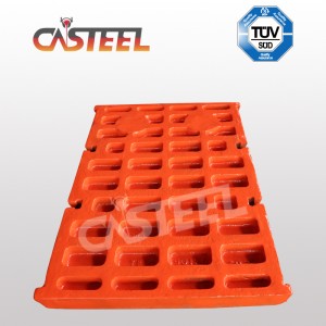 PE-1000x, 1200 PAW Crusher μέρη, σταθερές πλάκες σιαγών